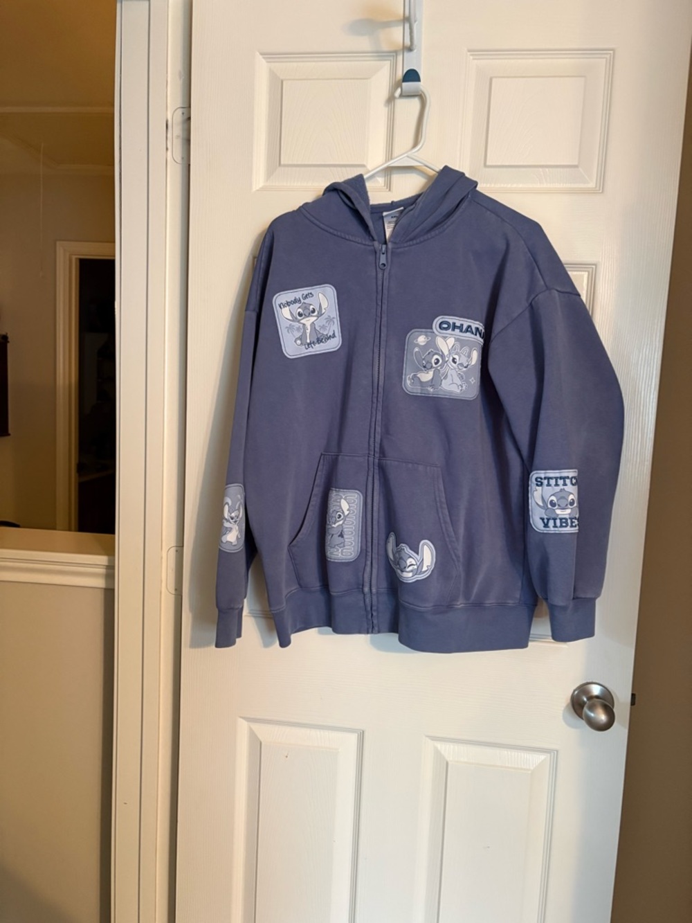 Stitch Blue Hoodie with Stitch Graphics
